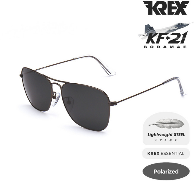 KREX KF-21 조종사 보잉 선글라스 고선명 편광렌즈 초경량18g 남성 여성 선글라스 미듐/라지 국산100%