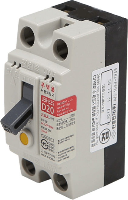 진흥전기 누전차단기, 1개, 20A(D20), 주택용