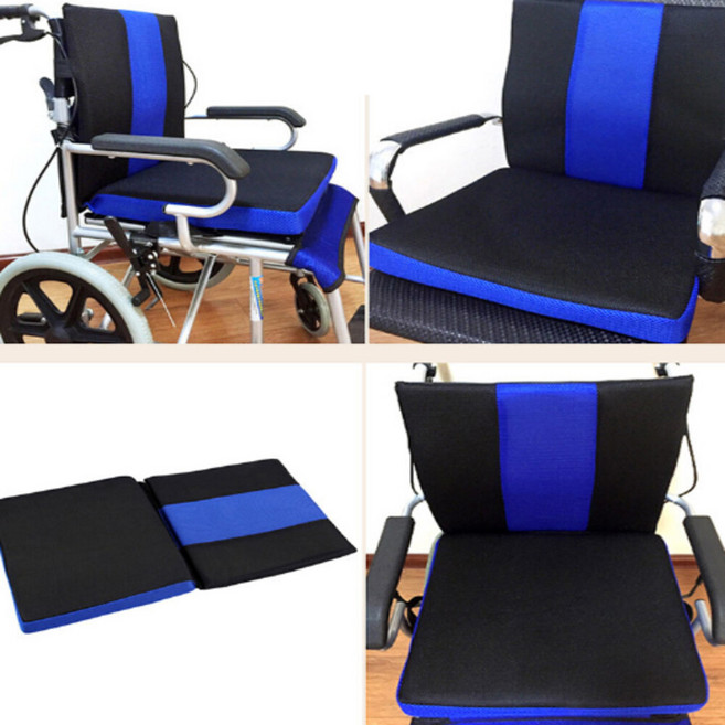 휠체어 등받이 방석 등쿠션 환자용 어르신 환자 쿠션, 1개