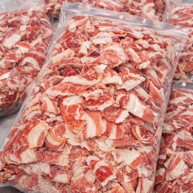 더나눔푸드 비정형 우삼겹 미국산 대용량, 1개, 1kg