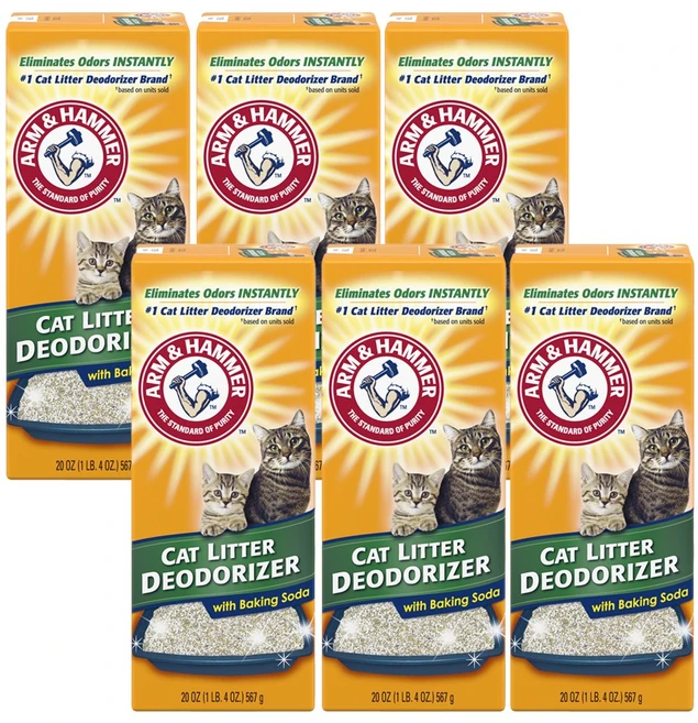 암앤해머 캣리터 디오더라이저 고양이 모래 탈취제, 567g, 6개 - 쿠팡