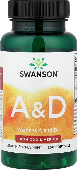 Swanson 비타민A&D 소프트젤, 1개, 250정 - 쿠팡