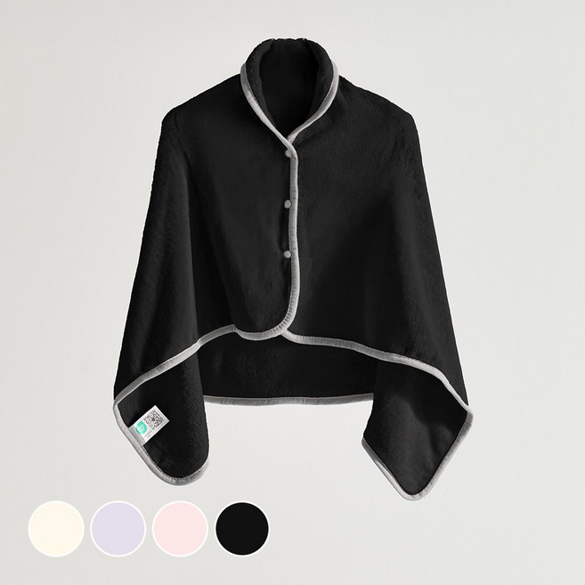 데시뉴 럭키 솔리드 양면 극세사 망토 담요