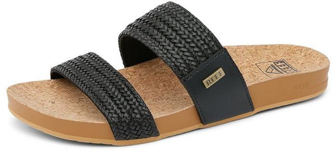 REEF Vista Braid 2 Womens Sandal Black-Cork 6