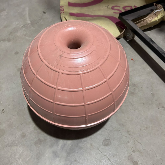 양식 빠지 부력볼 바이노럴 빨강 경계 안전 25CM 라인 원형레드 ABS
