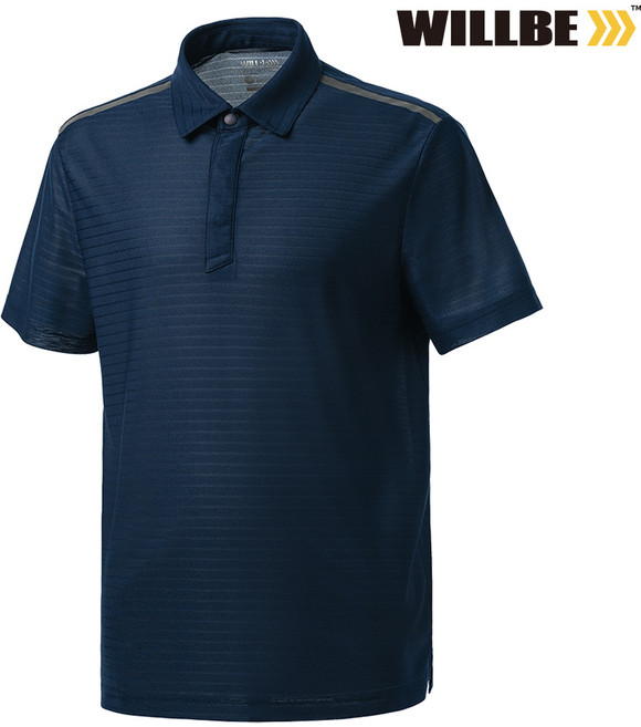 윌비 CT621 프리미엄 메쉬 스트라이프 티셔츠 반팔 근무복 작업복