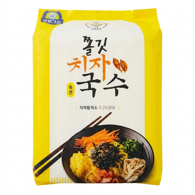 구포국수 153치자중면 방울이, 4개, 3kg