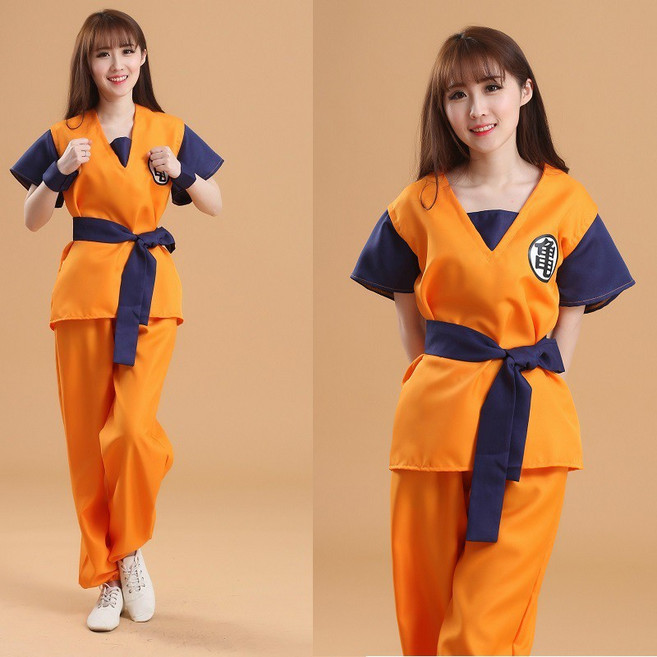 七龍珠 孫悟空 動漫cos服 萬聖節派對表演道具服