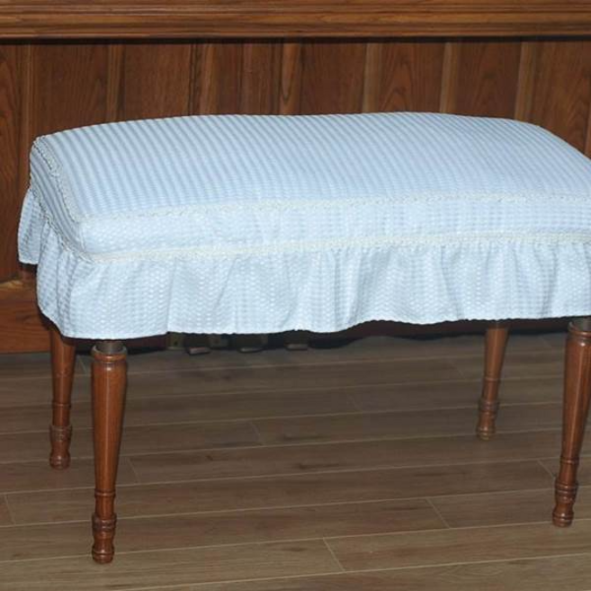 푹신도톰한 와플 누빔 피아노의자커버 2컬러 c, 와플 화이트, 1개