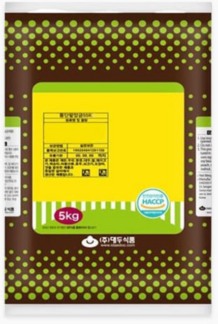 대두식품 통단팥앙금 55R 5kg 더알찬 대체제품, 1개