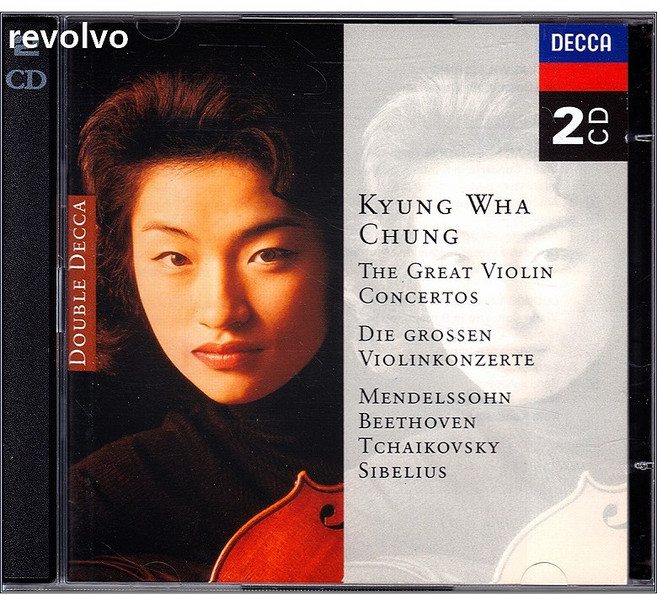 Kyung Wha Chung 정경화가 연주하는 위대한 유명 바이올린 협주곡집 (멘델스존 베토벤 차이코프스키 & 시벨리우스) (2CD)