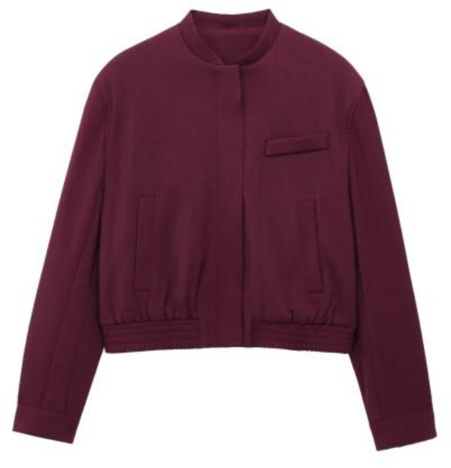 여성 가죽 자켓 빈티지 루즈 지퍼 옷깃 부르고뉴 컬러 새로운 봄 가을 패션 캐주얼 통근