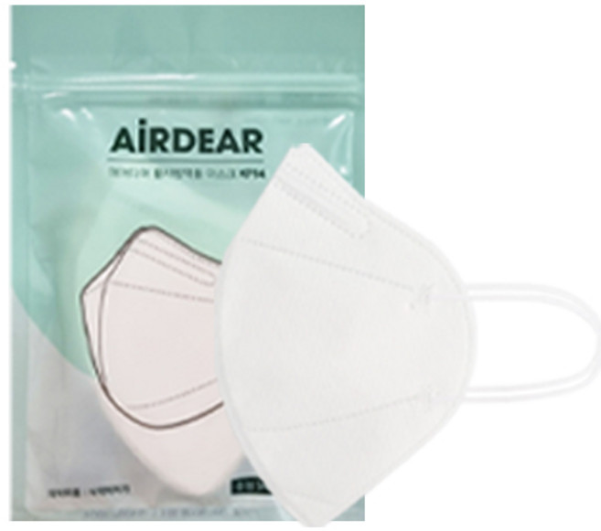 KF94 에어디어황사방역용마스크 5매입 대형 중형 소형 화이트 블랙 2D 새부리형, 1개, 5개입, 화이트 대형