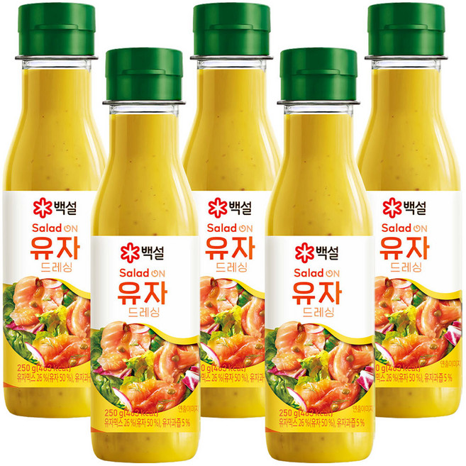 CJ제일제당 [CJ제일제당] 유자 샐러드소스 250g x 5개