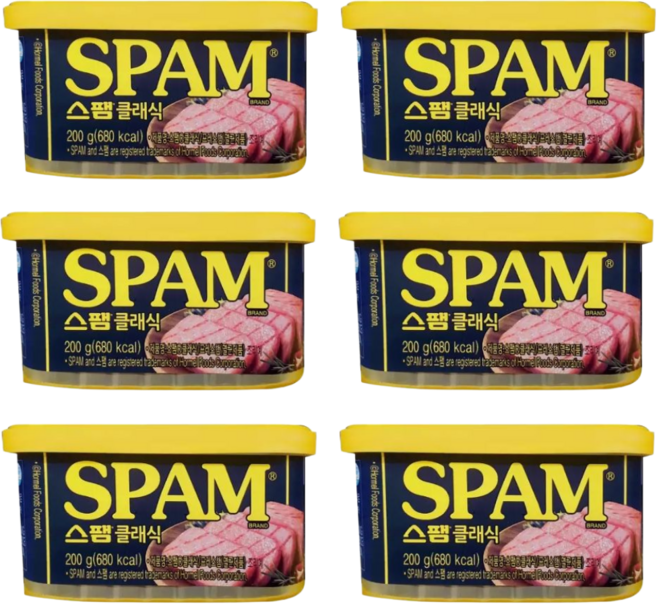 스팸 클래식 노캡, 200g, 6개