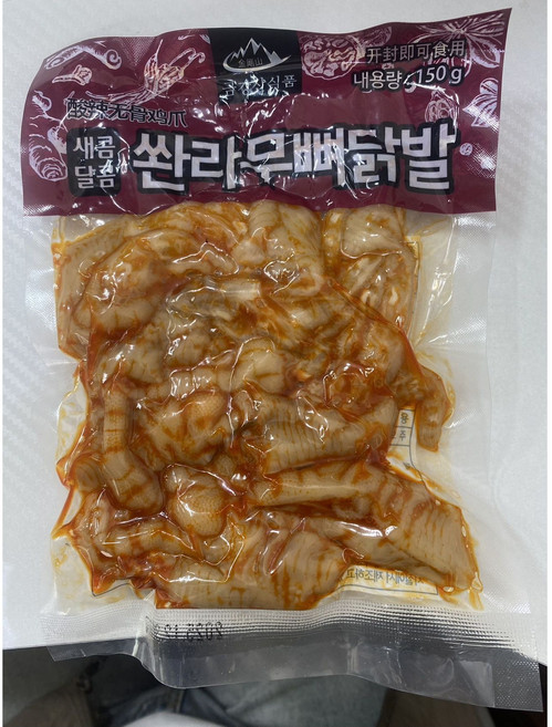 판다중국식품 쏸라무뼈닭발, 2개, 150g