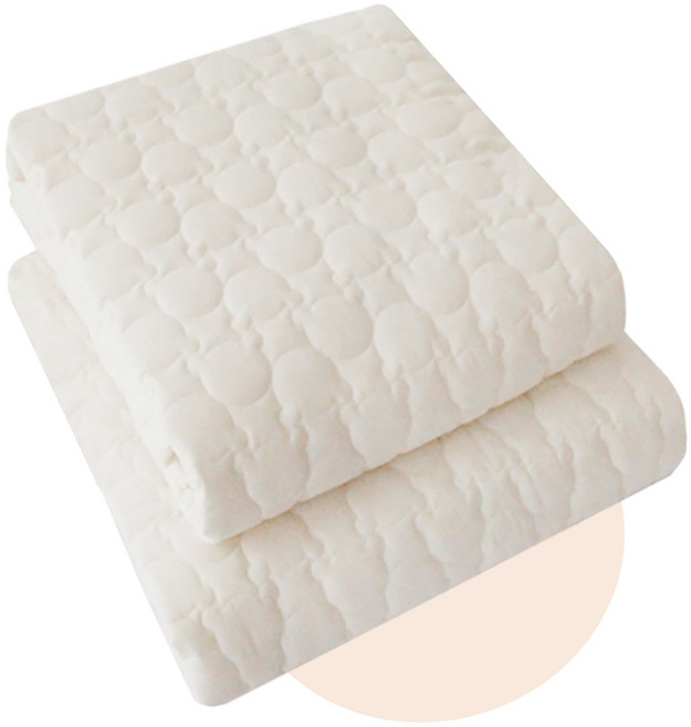 헬로미니미 [국산]곰누빔 퀄팅 모달 아기침대패드(리안 벨라 보니 쁘띠라뺑 슈퍼싱글SS), 아이보리, 1개