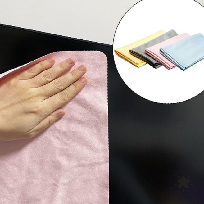 극세사 천 광택 닦이 액정 클리너 안경 닦는 천 모니터 화면 청소 먼지 제거, 1개, 랜덤발송