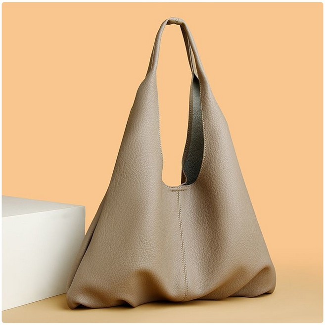 유럽여행 이부진가방 유나 고현정 블랙클래식 이부진백 여성 양가죽 버킷백 대용량 숄더백 소프트 가죽 겨드랑이 가방 ins 선물