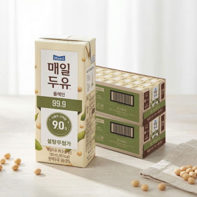 매일두유 99.9 플레인, 190ml, 48개