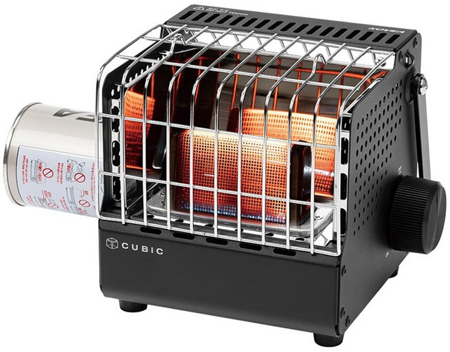 코베아 큐빅 가스 히터 캠핑 낚시 난로 휴대용 스토브 블랙 단품, KGH-2010BK