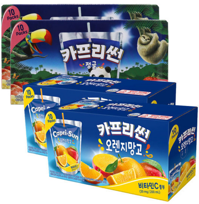 카프리썬 정글 20개 + 오렌지망고 20개, 40개, 200ml