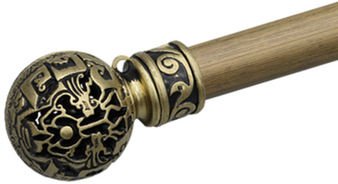 한국레일갤럭시 35mm 지구 커튼봉 커텐봉, 골드