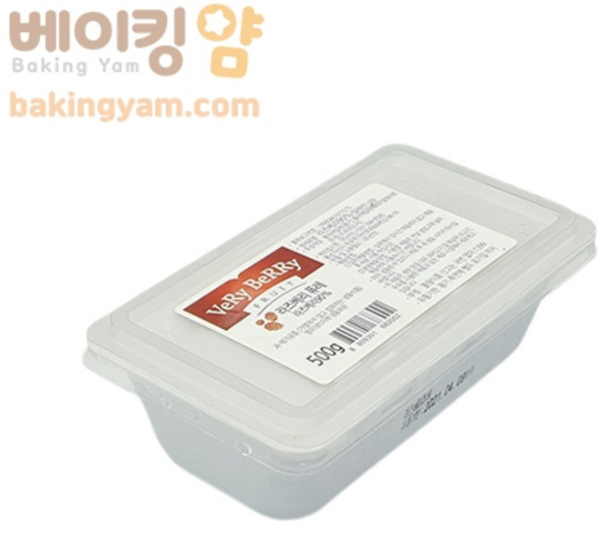 라즈베리[산딸기]냉동퓨레 500g + 아이스박스 포함, 1개