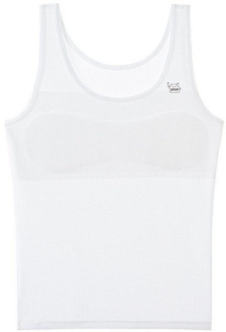 슈브레 시원하고 가벼운 메쉬 소재 긴 기장 와이드 밴드 어깨끈 U자넥 패드 1단계 주니어브라 초등 여아 청소년 노와이어 런닝