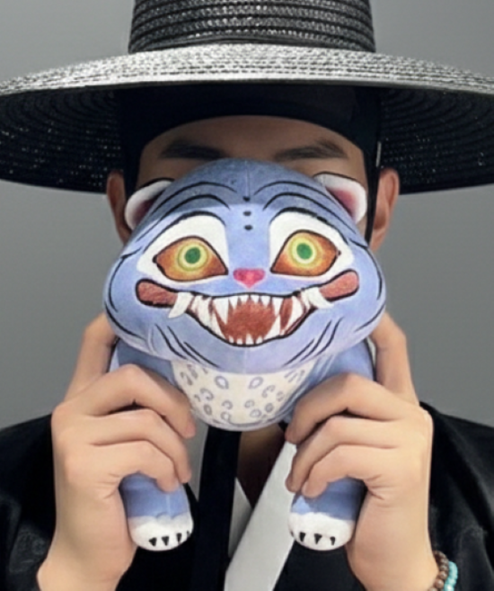 케이팝데몬헌터스 굿즈 더피 호랑이 케데헌 봉제인형, 1개, 170mm