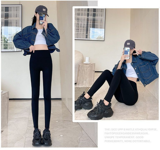 高彈力緊身顯瘦瑜珈褲，提臀塑型後交叉腰設計