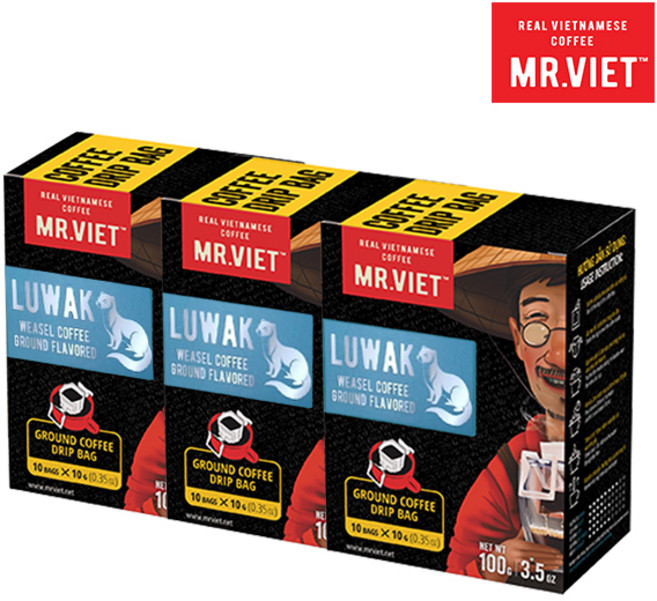 미스터비엣 루왁 분쇄원두 드립백 커피 10g x 10개입 3개