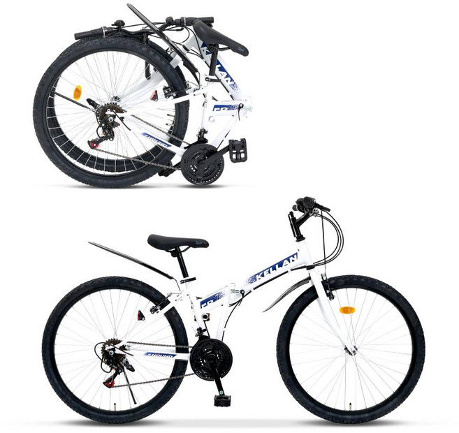 삼천리자전거 MTB 접이식 자전거 26 KELLAN FD, 화이트, 170cm, 1개