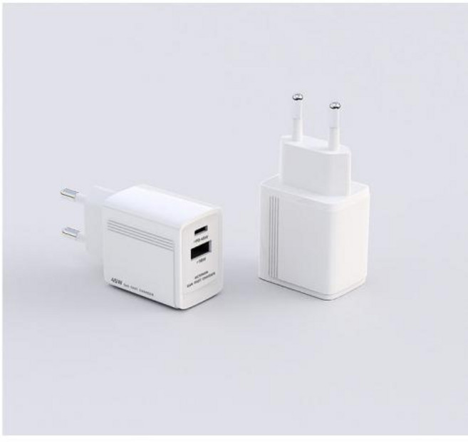 2포트 가정용 초고속 충전기 45W C타입 USB 18W 포함 작은 사이즈, 엑티몬 PD 2포트 가정용 45W, 1개