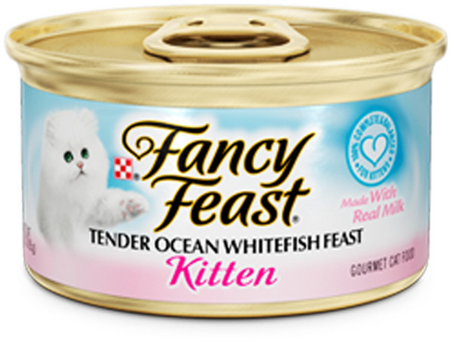 팬시피스트 키튼 텐더 고양이 주식캔, 흰살생선, 85g, 1개