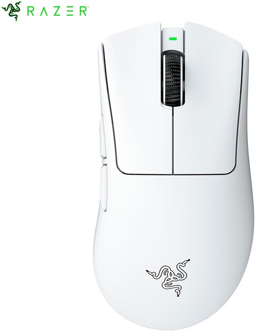 레이저 데스에더 V4 Pro 무선 게이밍 마우스 56g 초경량 4세대 광학 스위치 (관부가세포함_미국정품), White