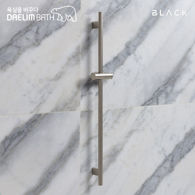 대림바스 블랙 니켈 프리미엄 슬라이드바 샤워기 거치대 샤워바 HFSHS2LN1SN NICKEL, 단품
