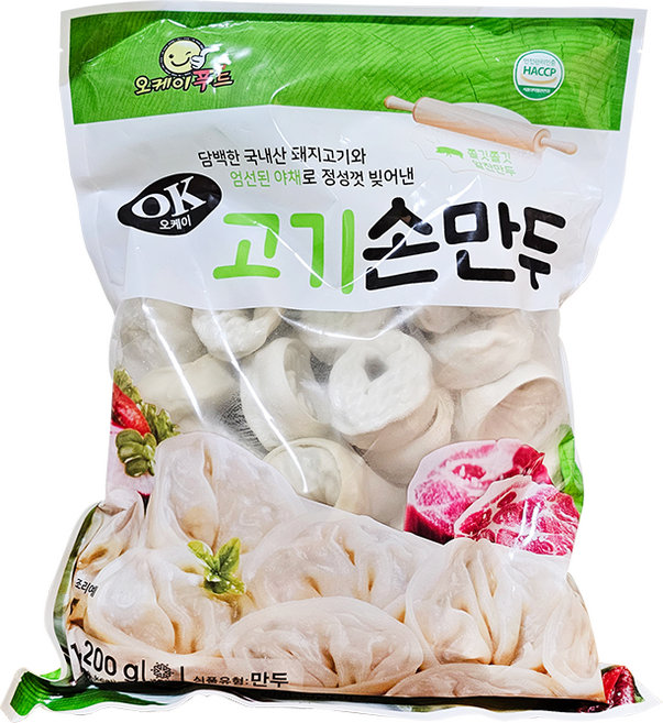 만두 시리즈/ 고기왕만두 김치왕만두 고기손만두 김치손만두 감자고기찐만두 감자김치찐만두 전문점용 업소용 푸드짱, 1.2kg, 1개
