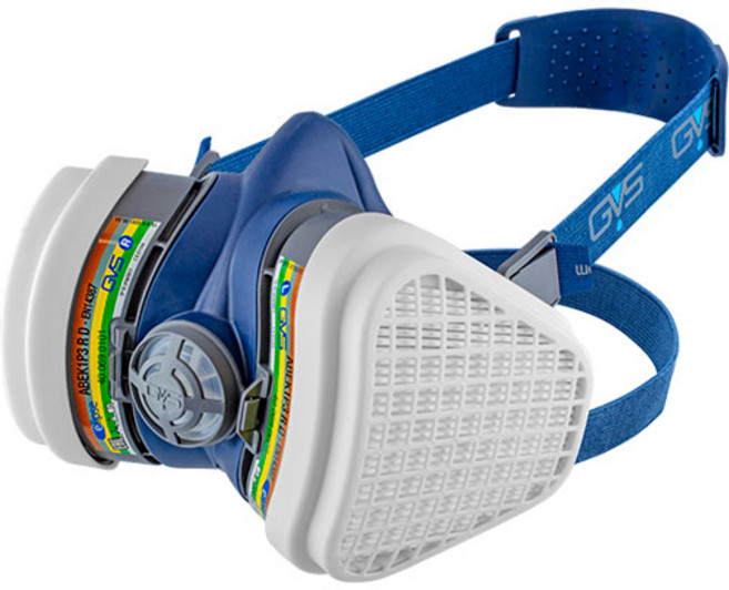 GVS 일립스 복합가스 및 방진겸용 마스크 소형 대형 SPR490 SPR491, SPR491-대형, 1개