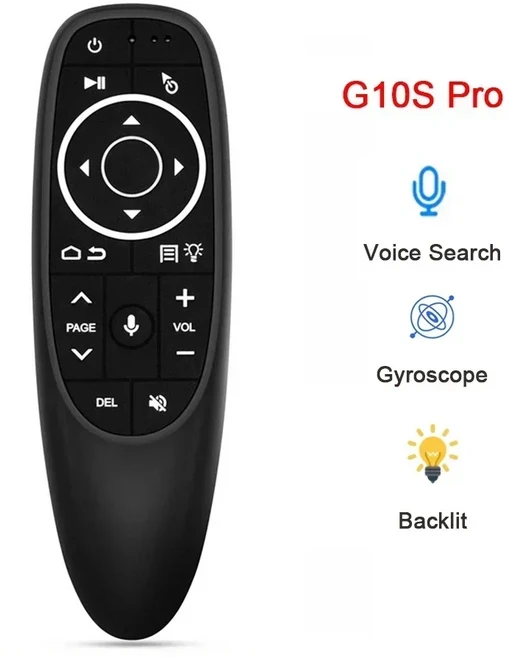 호환 2.4G 플라이 에어 마우스 G10S PRO 음성 원격 제어 안드로이드 TV 박스 H96 Max X3 용 무선 백라이트, 01 G10S Pro, 01 G10S Pro