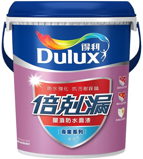 Dulux 得利 倍剋漏 屋頂防水面漆 專業系列 半光, 1個, 湖水綠-1加侖裝