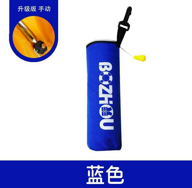 無品牌 落水保自動充氣救生衣腰帶大浮力成人便攜式車載汽車應急救生圈包, 一代藍色落水保 手動款 無錘無繩