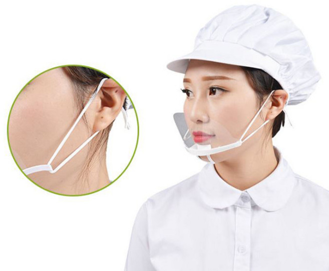 스토리빙 주방용 업소용 일회용 투명 위생 마스크, 10개입, 1개