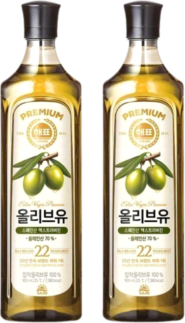 사조해표 올리브유 900ml x 2개