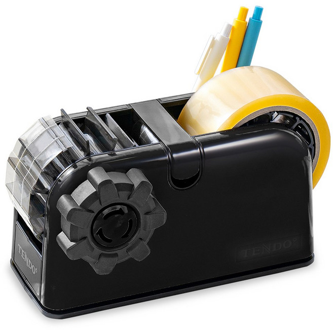 [TENDO 신제품]텐도 다분할 테이프 디스펜서 ZO-508_박스테이프를 원하는 넓이로! 신개념 커터기 무소음테이프 1개포함 박스테이프커터기, 다분할디스펜서_블랙(무소음테이프 1개포함)