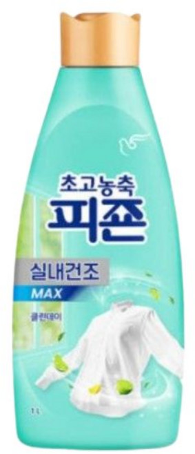 피죤 초고농축 실내건조 섬유유연제 MAX 클린데이, 1개, 1L