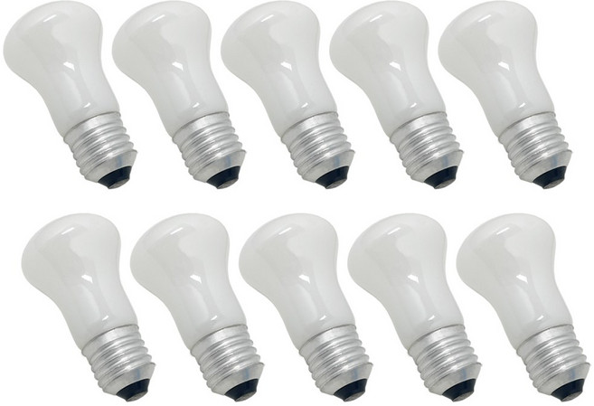 FOCUS 포커스 백열전구 60W 미니크립톤 전구색 E26 노란빛 꼬마전구 백열등 클립톤, 10개