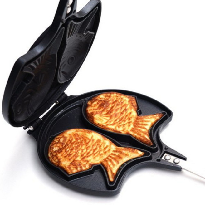 러브송 IH인덕션 겸용 참붕어빵팬 2구, 18cm, 1개