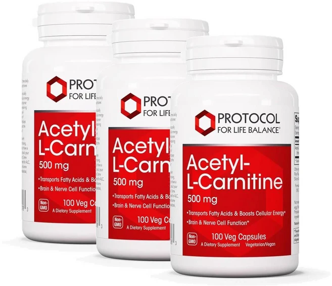 프로토콜 아세틸 L-카르니틴 500mg 캡슐 PROTOCOL FOR LIFE BALANCE Acetyl- L-Carnitine, 3개, 100정 - 쿠팡