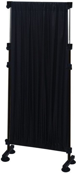 巴塞隆納 伸縮屏風 隔間王AZ70 高度寬度可調 空間規劃屏風, 深邃黑, 1個